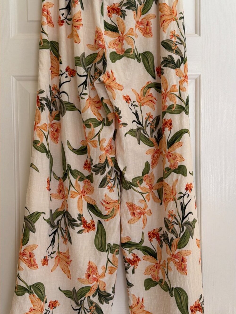 PEPPERMAYO Dalida linen lined pants lily orange cream, S - Picture 2 of 9